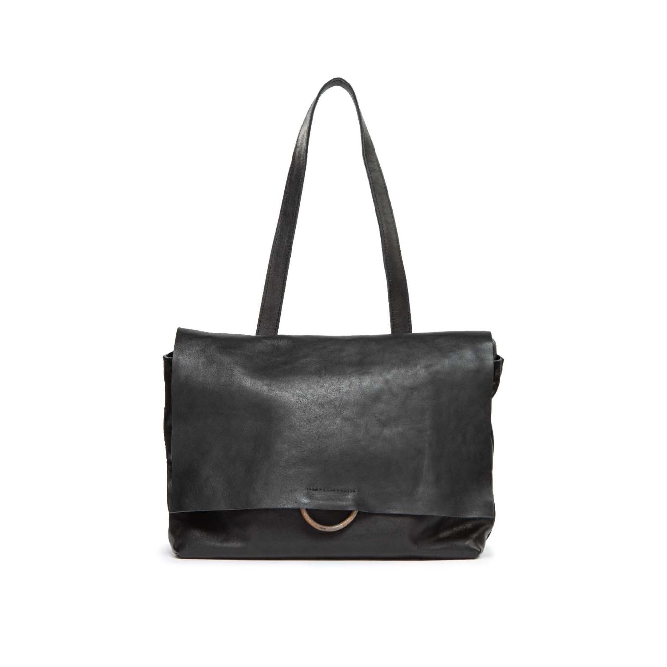 TAGLIOVIVO cartella SHOULDER L SOFT in pelle nera 