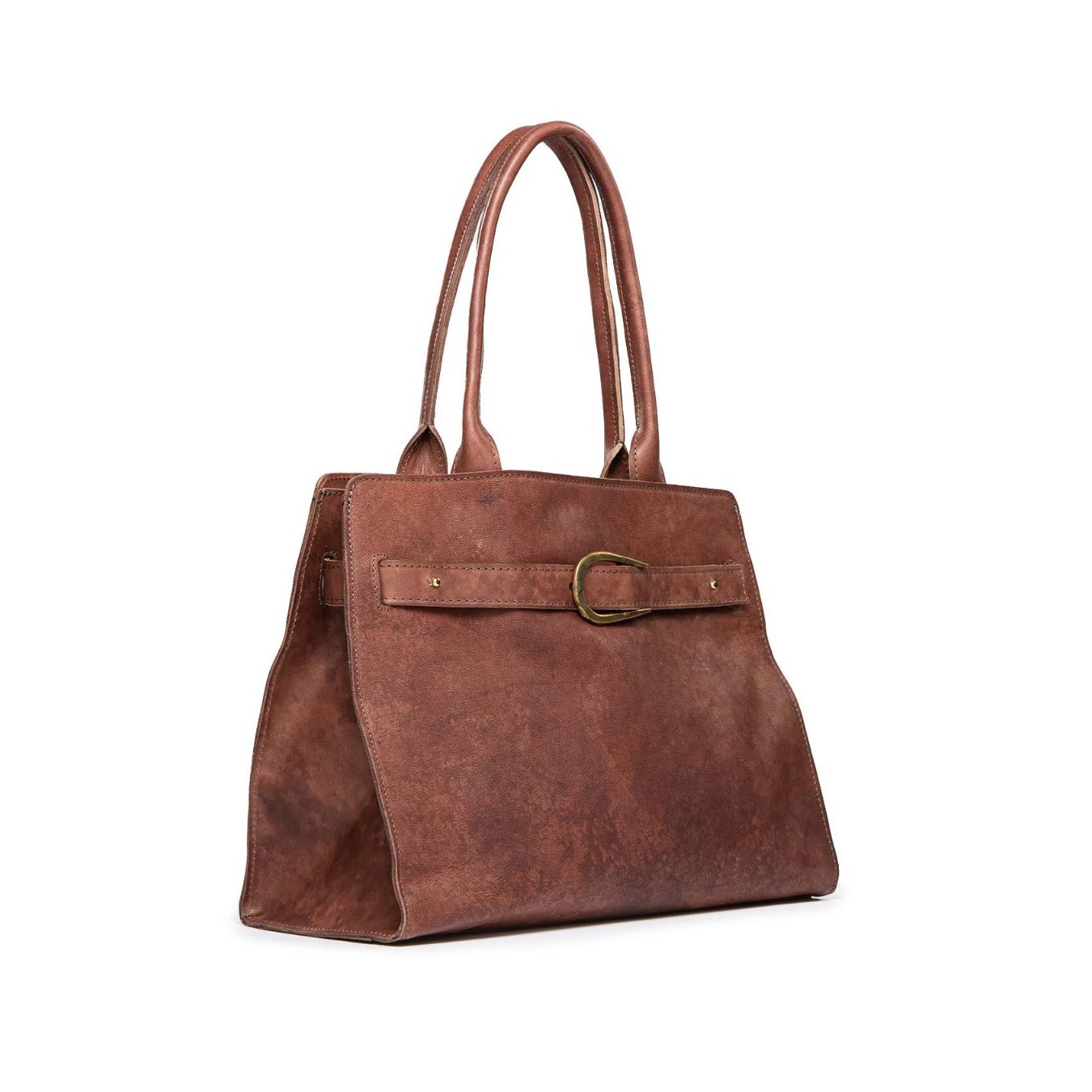 tagliovivo sella L in pelle mattone borsa donna