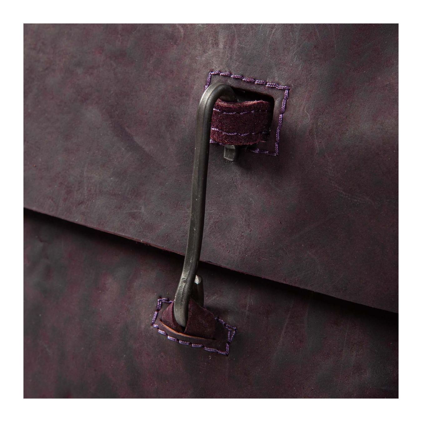 shopper DOCTOR HANDBAG in pelle viola gancio