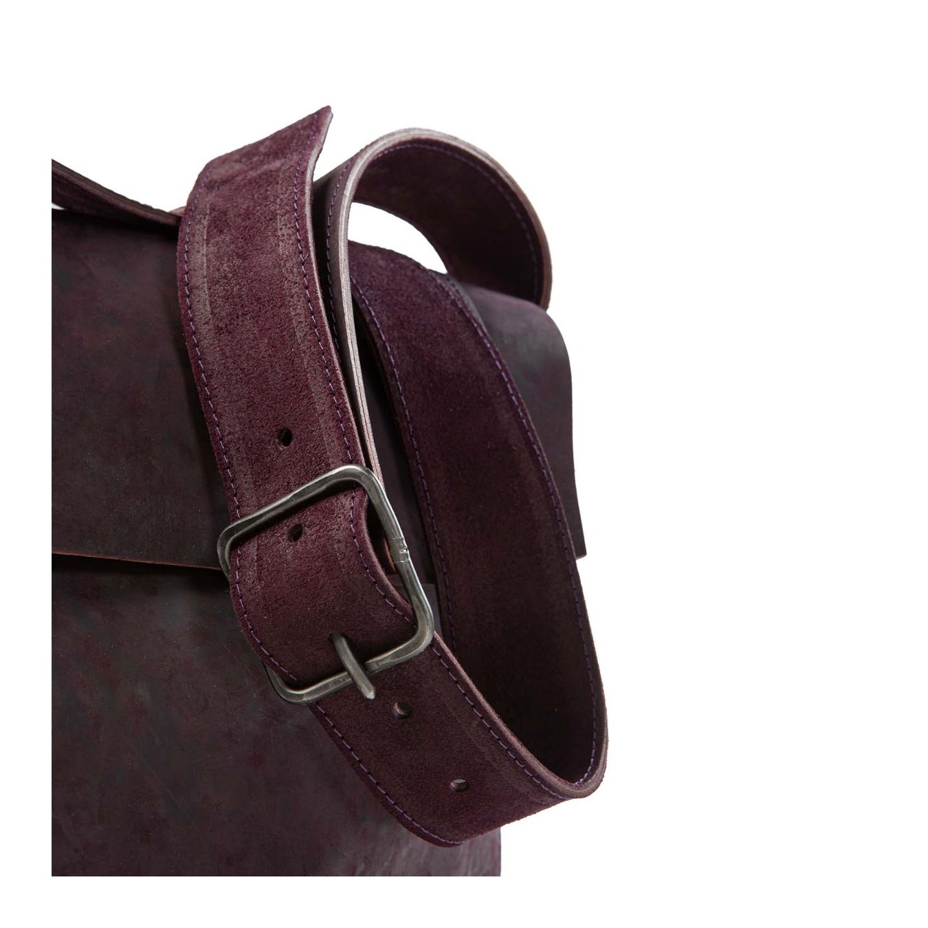 shopper DOCTOR HANDBAG in pelle viola tracolla regolabile