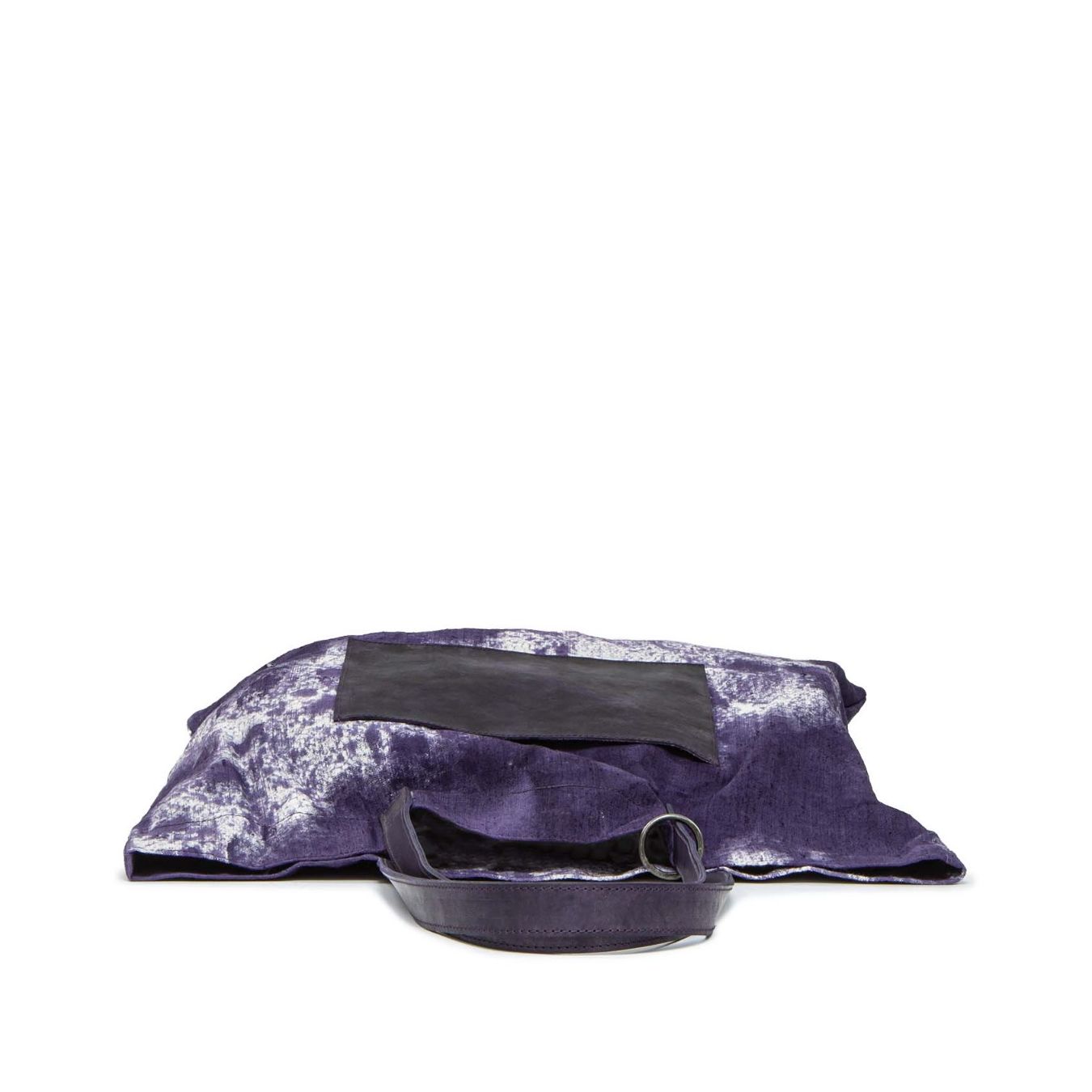 tagliovivo shopper HEMP in tessuto viola sopra
