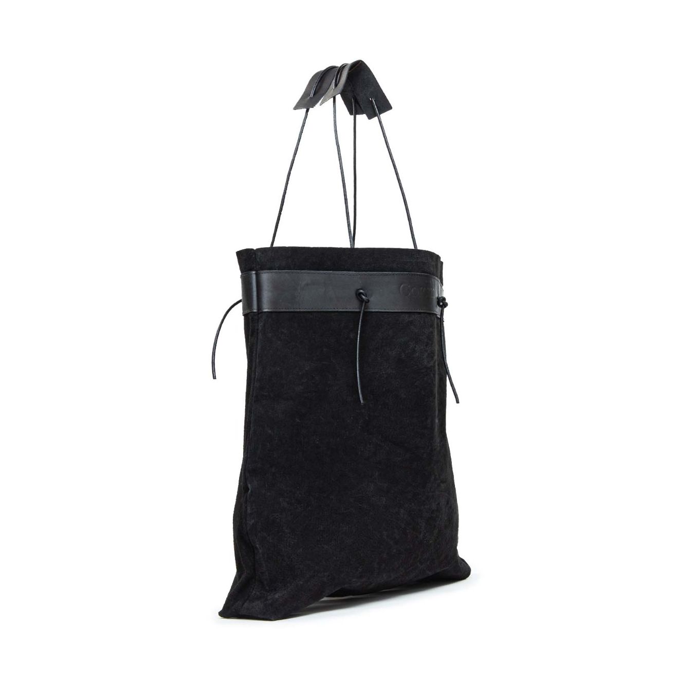 borsa tagliovivo in pelle nera