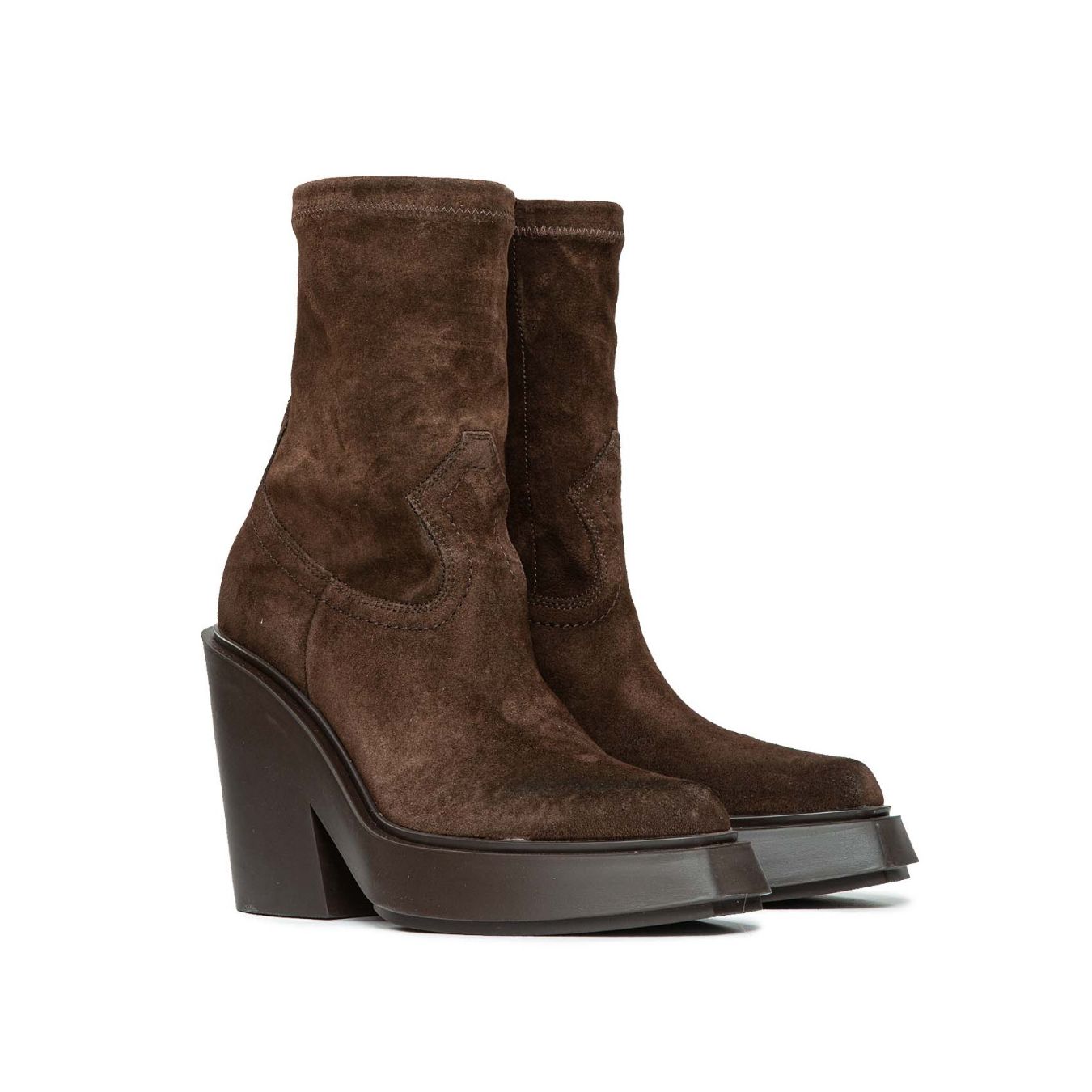texano in camoscio marrone