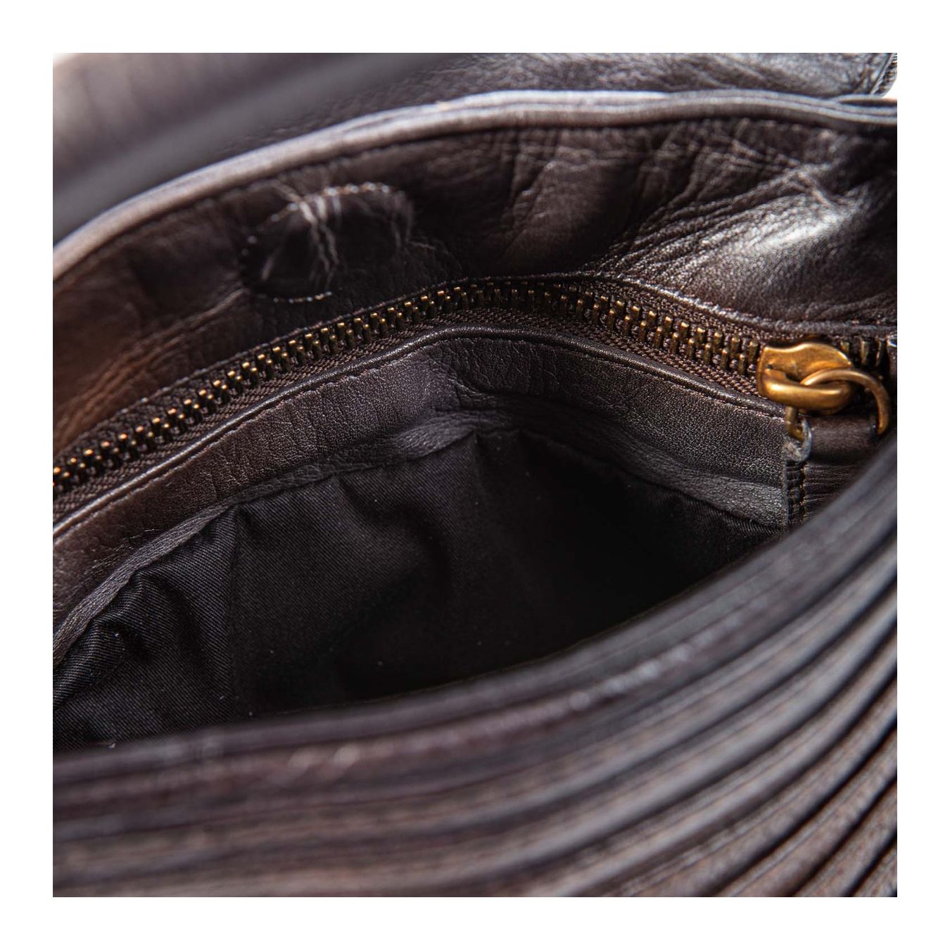 majo tracolla in pelle extracioccolato interno