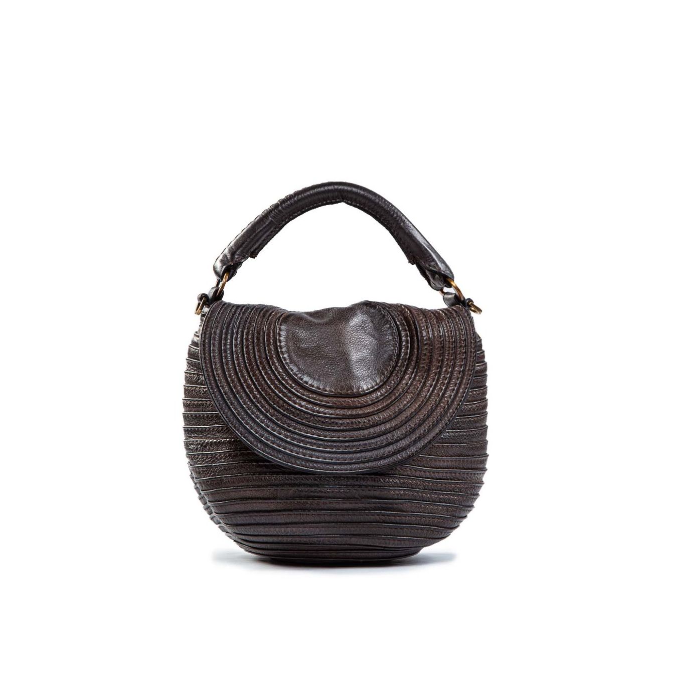 tracolla in pelle extracioccolato