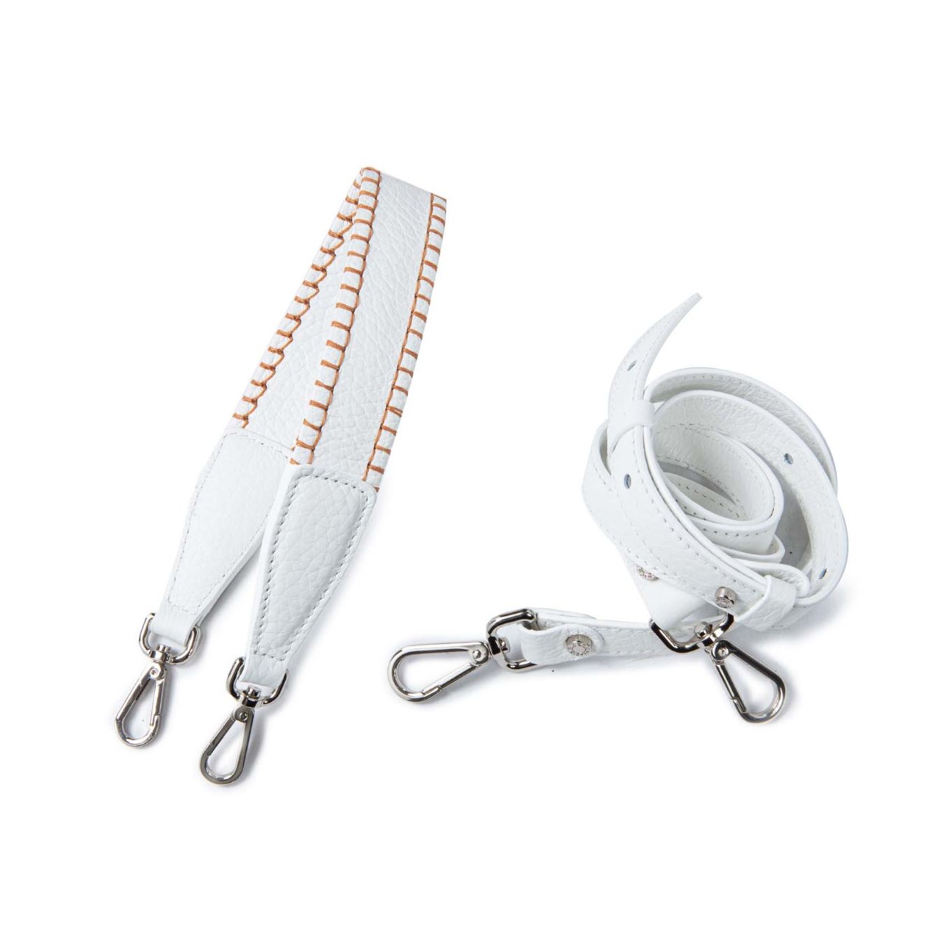 tracolla in pelle bianca gianni chiarini