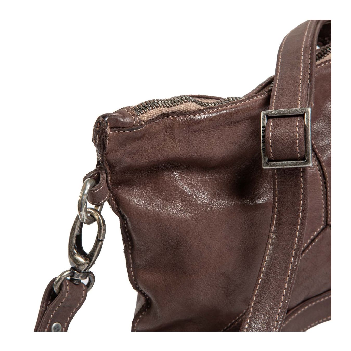 tracolla TRILLY in pelle dark taupe 101 meme marrone
