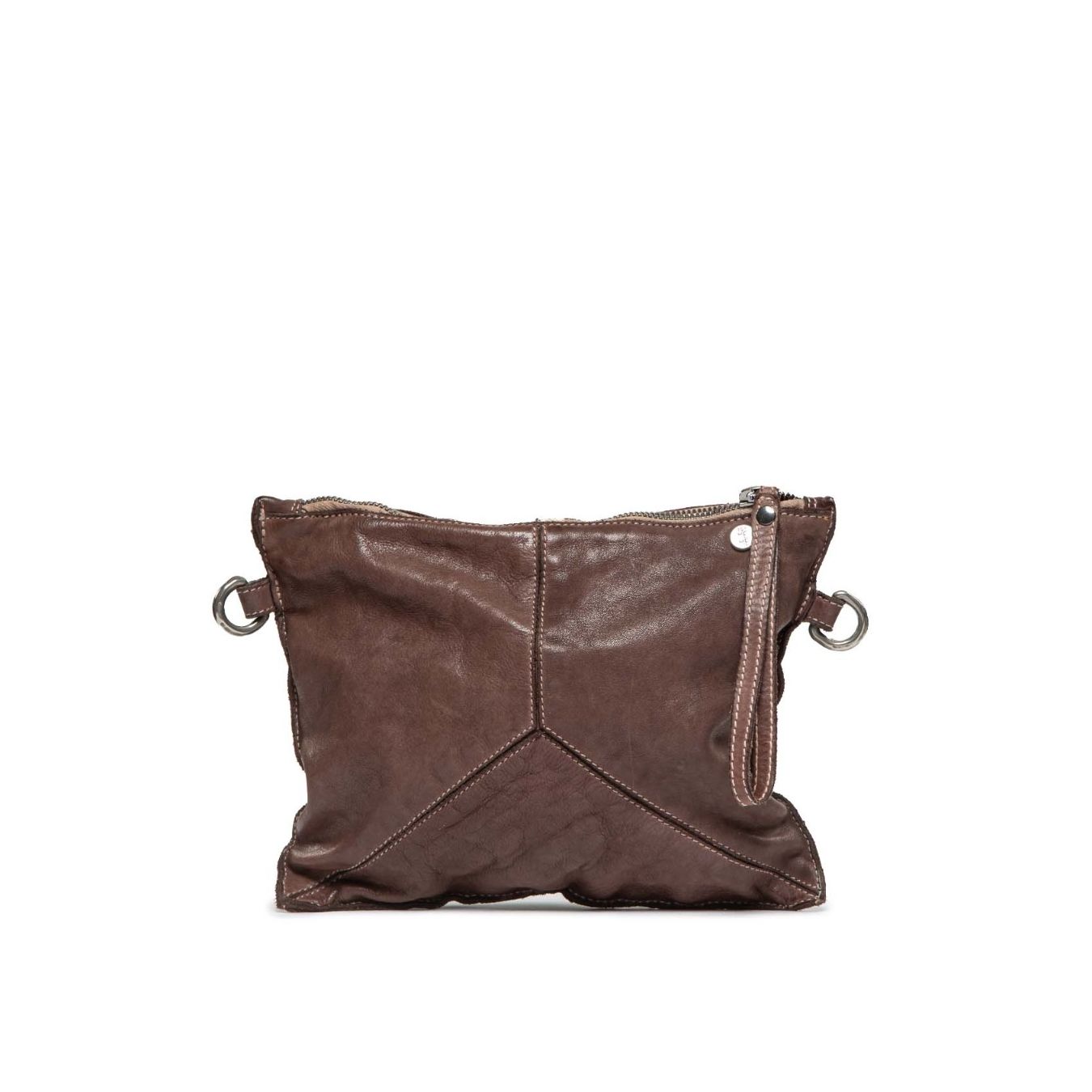 tracolla TRILLY in pelle dark taupe 