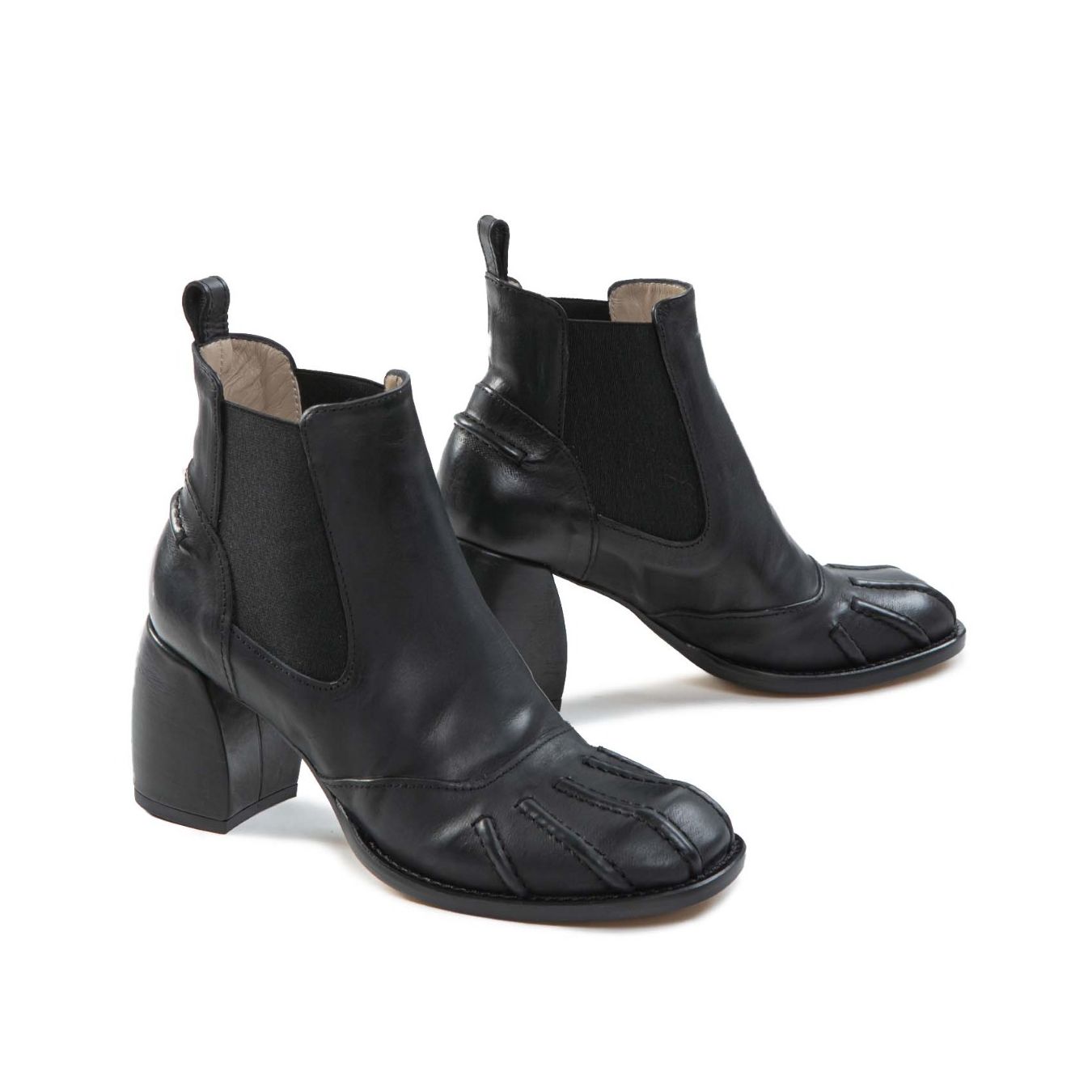 mlo tronchetti beatles in pelle nera 