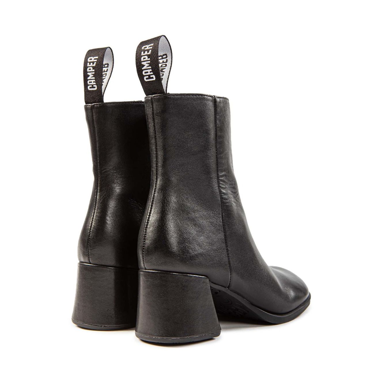 tronchetto KORA in pelle nera  dietro