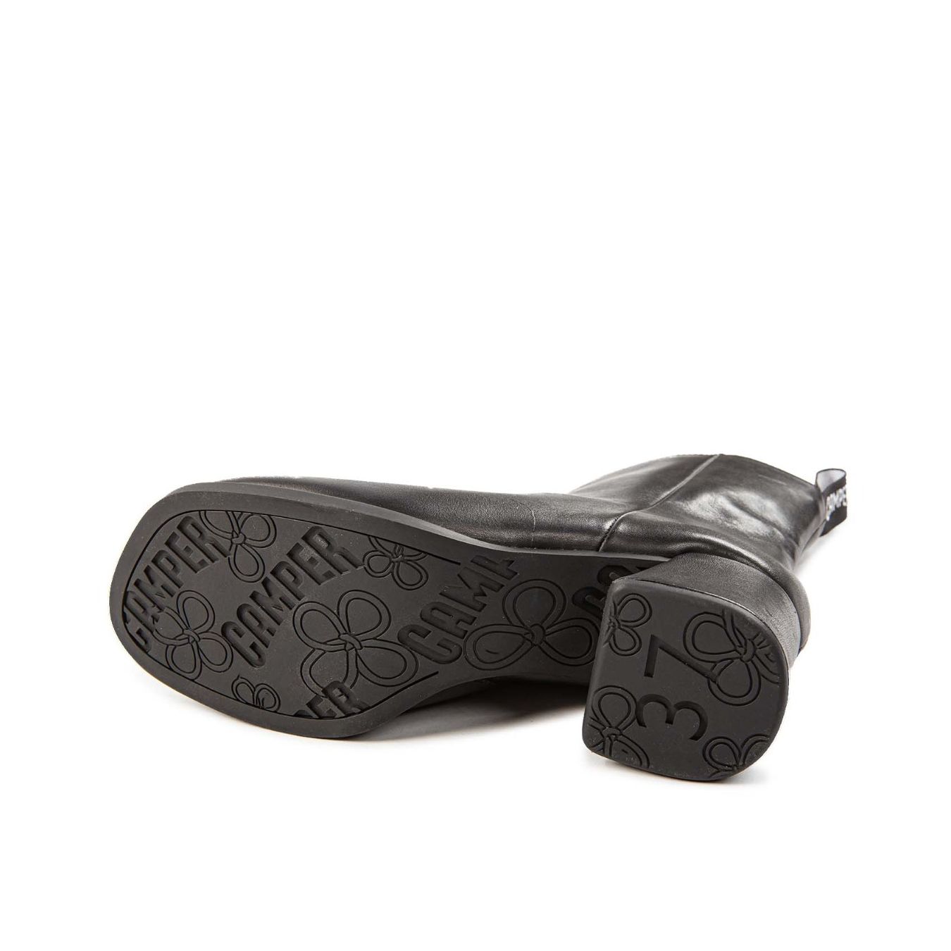 tronchetto KORA in pelle nera  suola