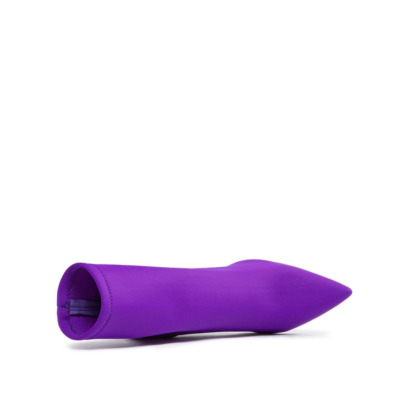 stivaletto stretch viola tacco stiletto