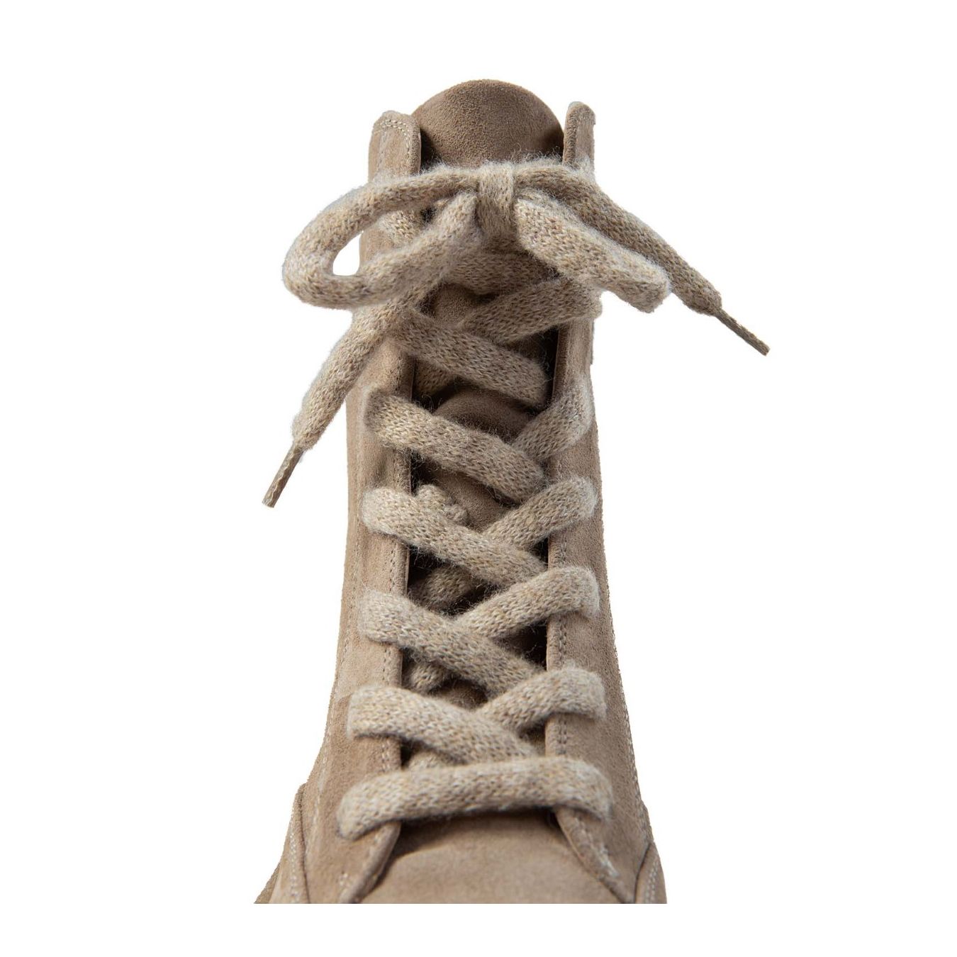 vic matiè anfibi in camoscio beige safari lacci