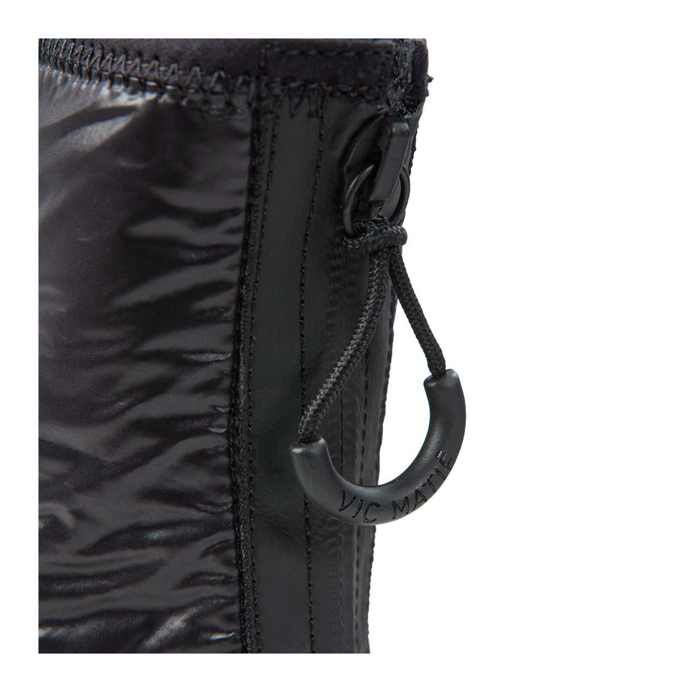 vic matiè anfibi in tessuto tecnico nero  zip