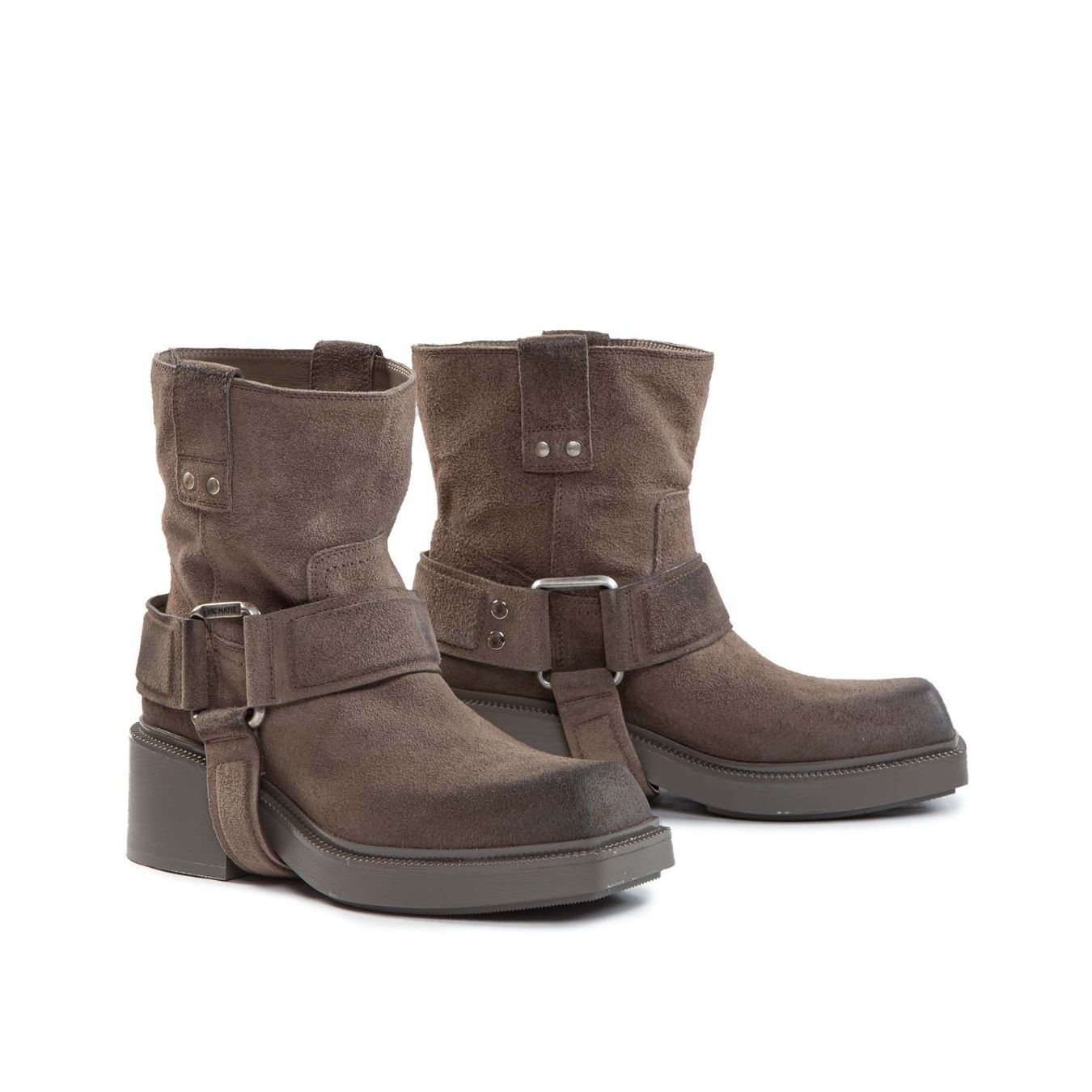 vic matie biker con gancio in metallo in pelle mud lato