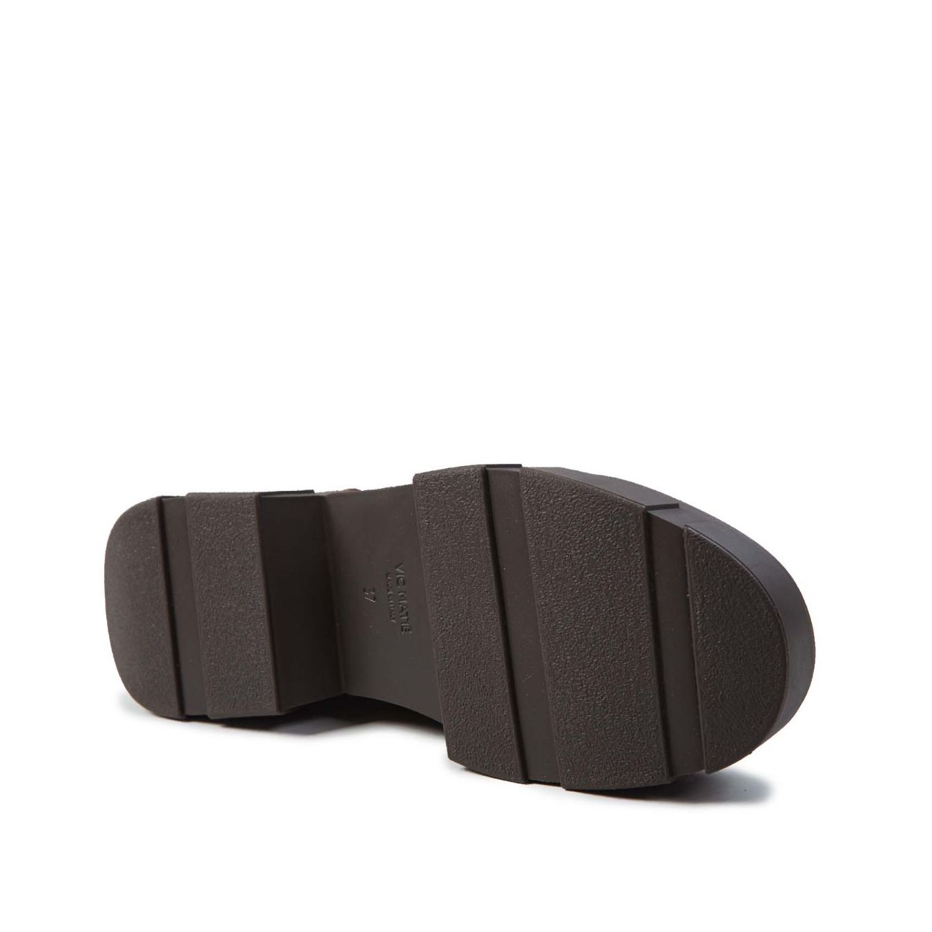 vic matiè biker in camoscio stretch marrone suola