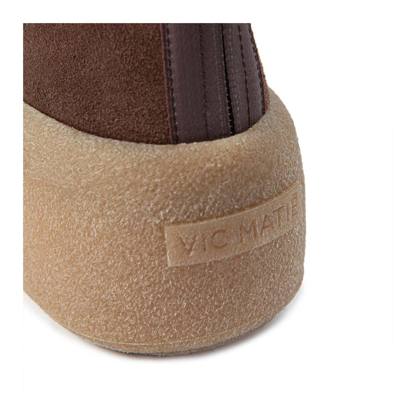 vic matiè biker platform in camoscio marrone marca