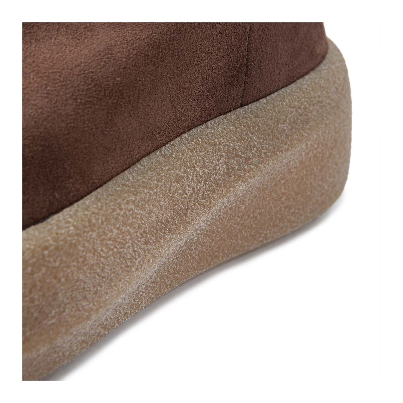 vic matiè biker platform in camoscio marrone 