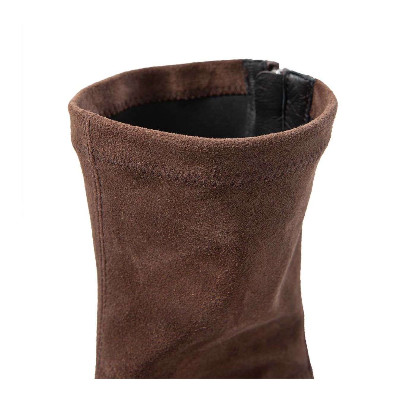 biker platform in camoscio marrone sopra