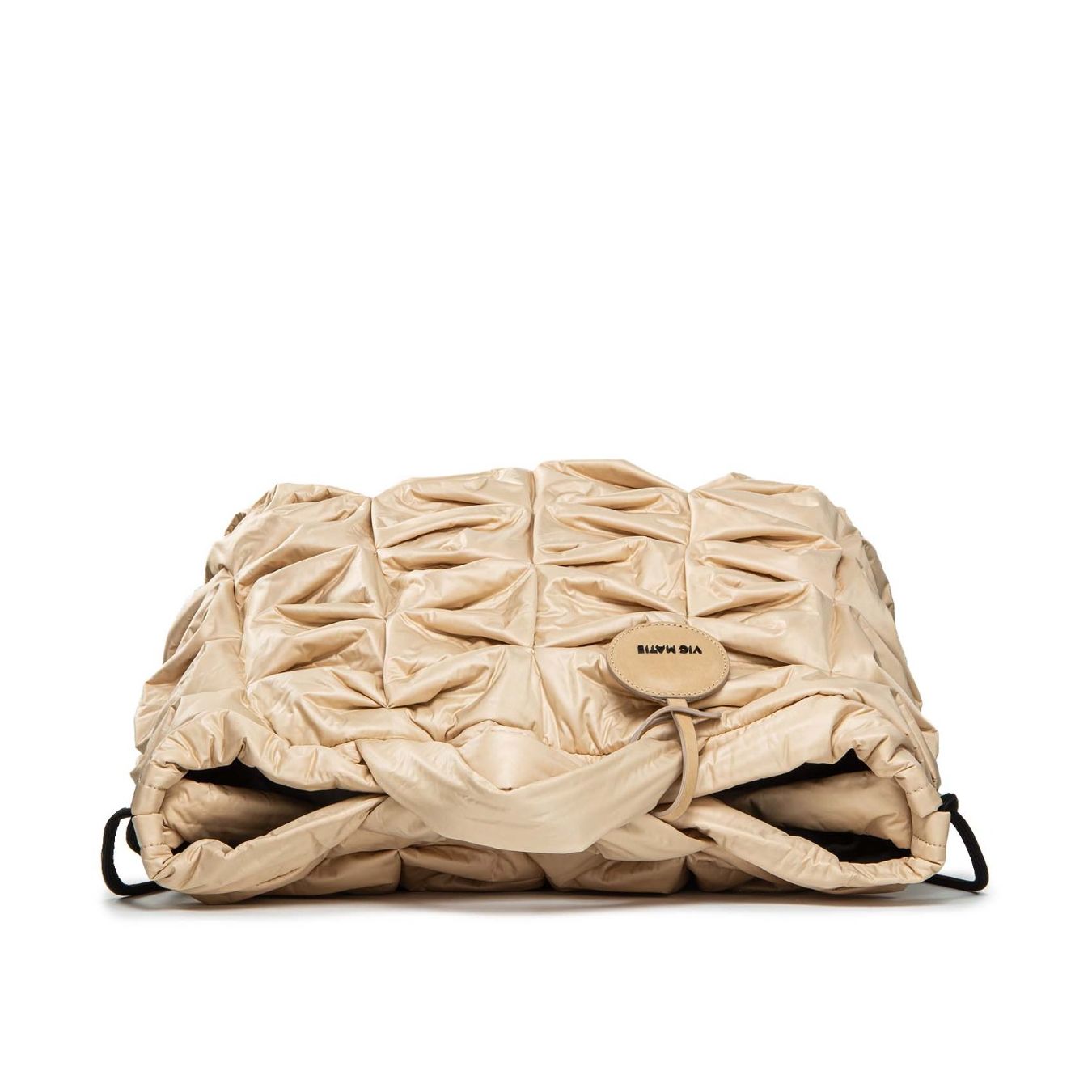  borsa zaino shopper in tessuto beige sand