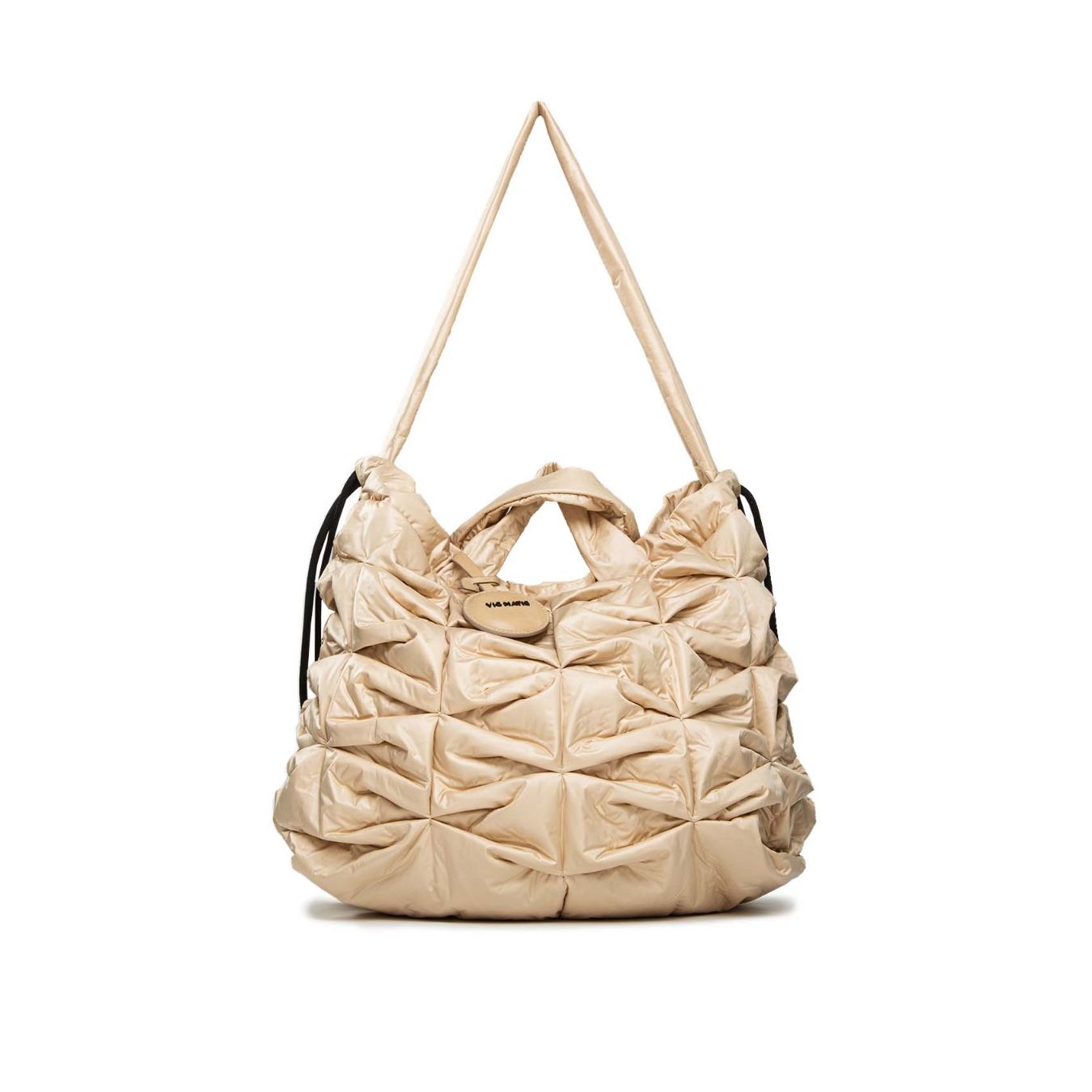  borsa a tracolla zaino shopper in tessuto beige sand