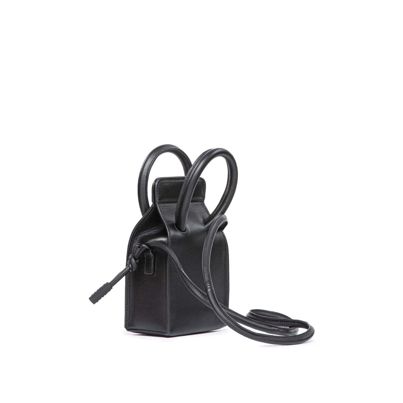 borsa a tracolla in pelle nera