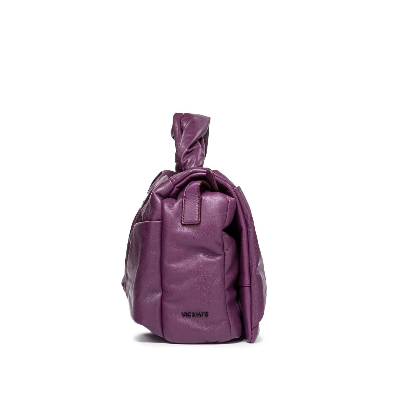 cartella in pelle viola vic matie