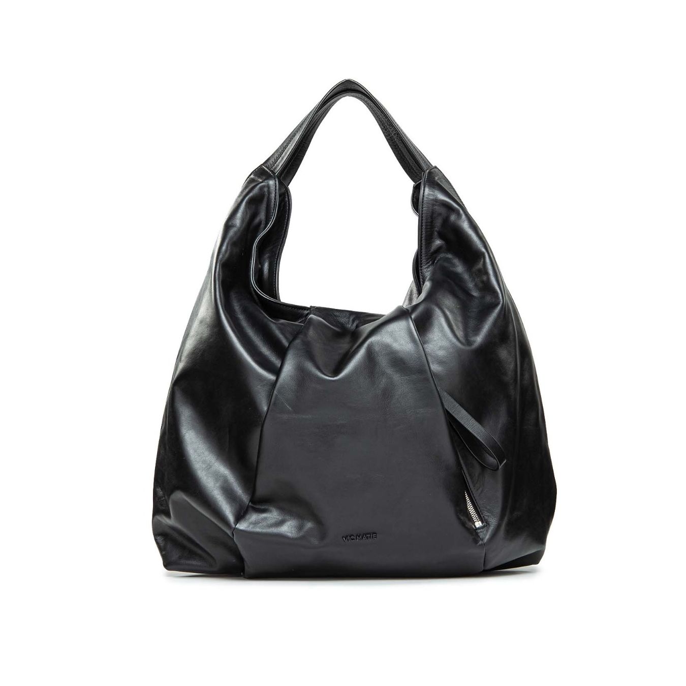 vic matie maxi shopper cuciture nero