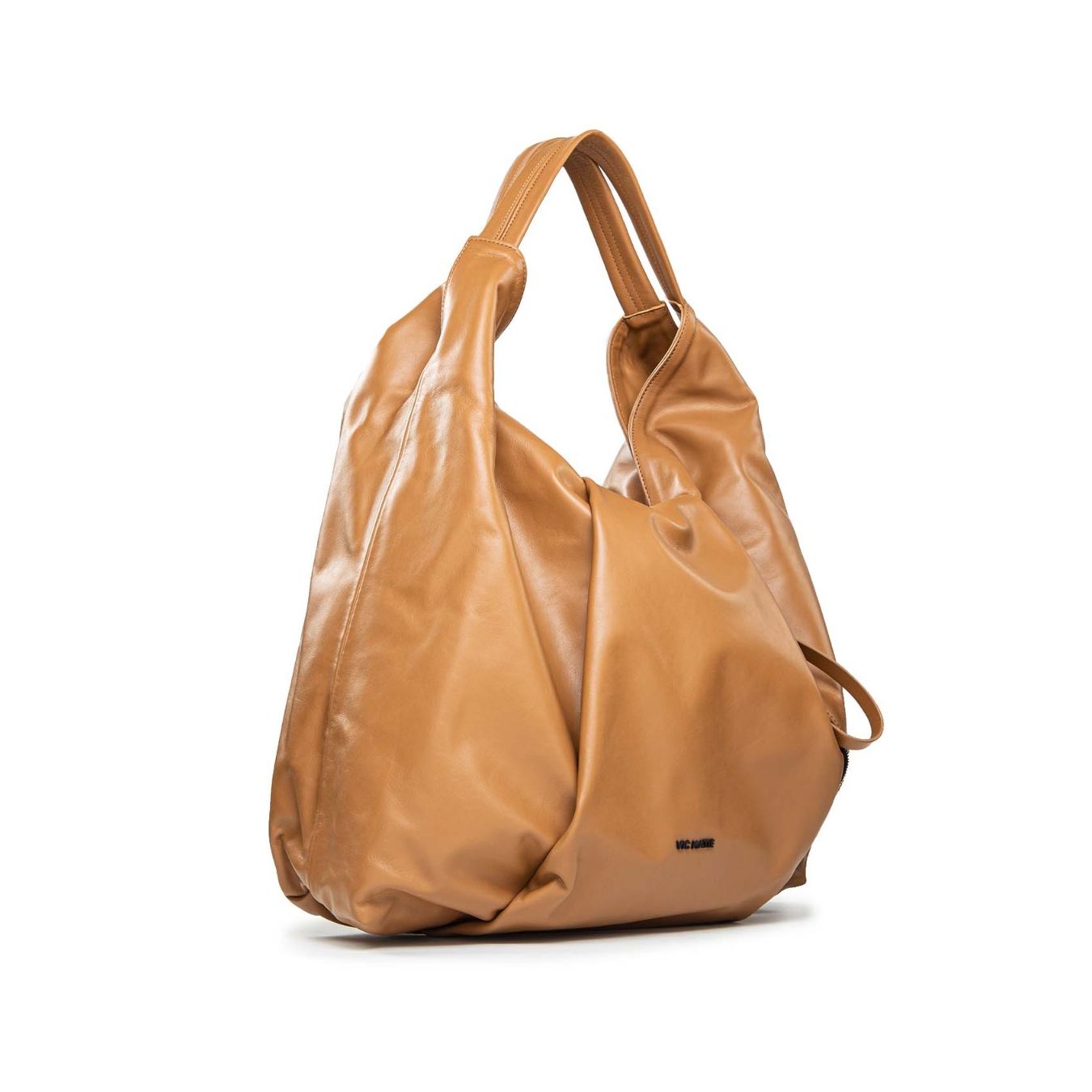 vic matie maxi shopper cuciture cuoio