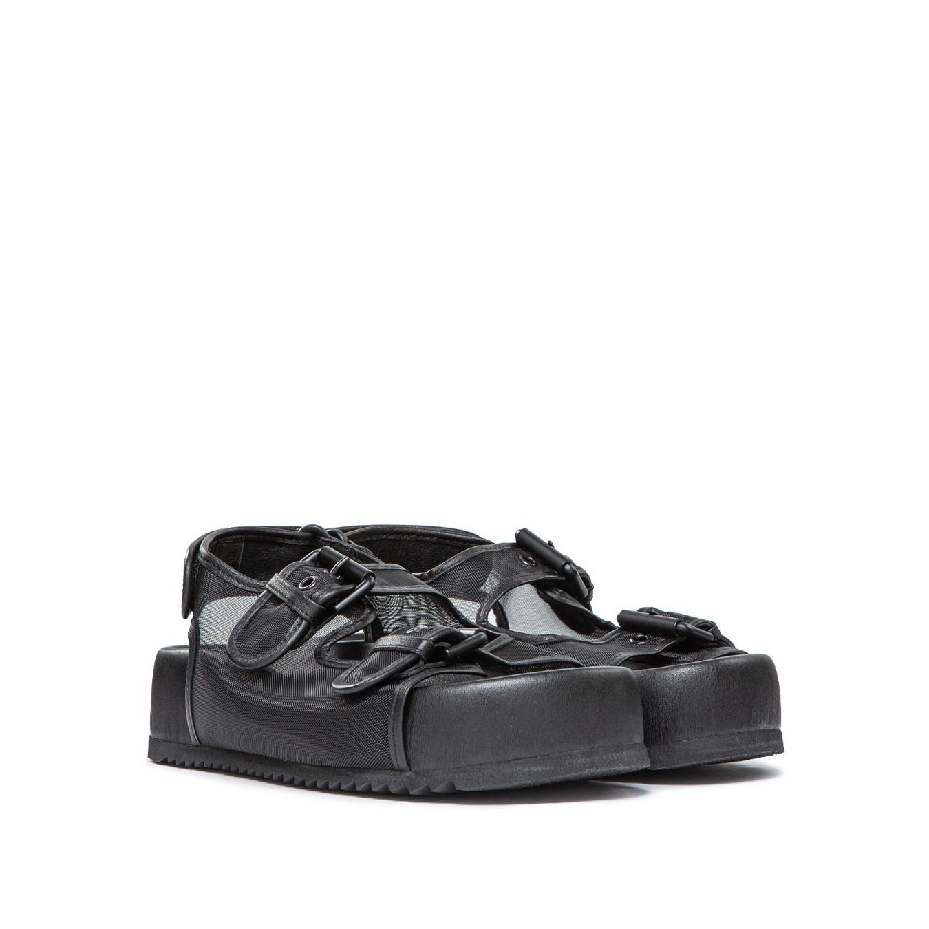 vic matiè sandali fussbett in tulle nero