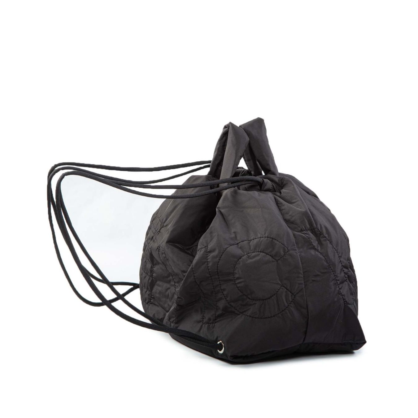 shopper zaino portatile nero lato