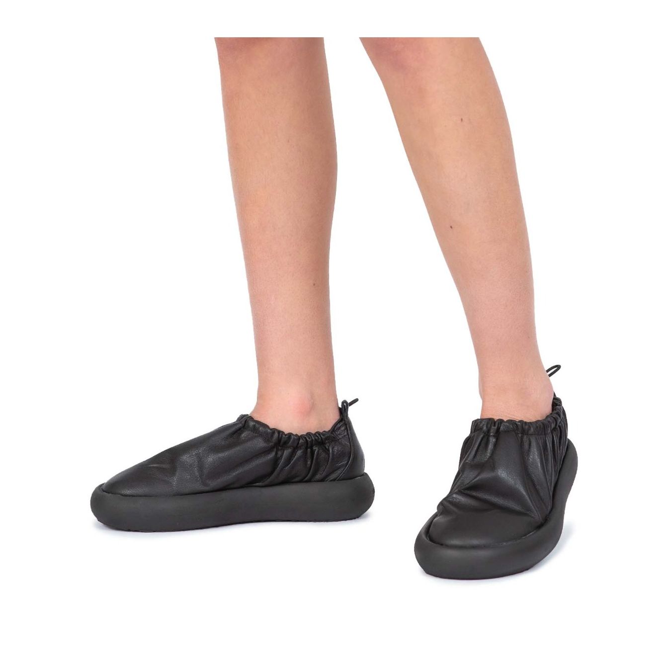 slipon pelle nero
