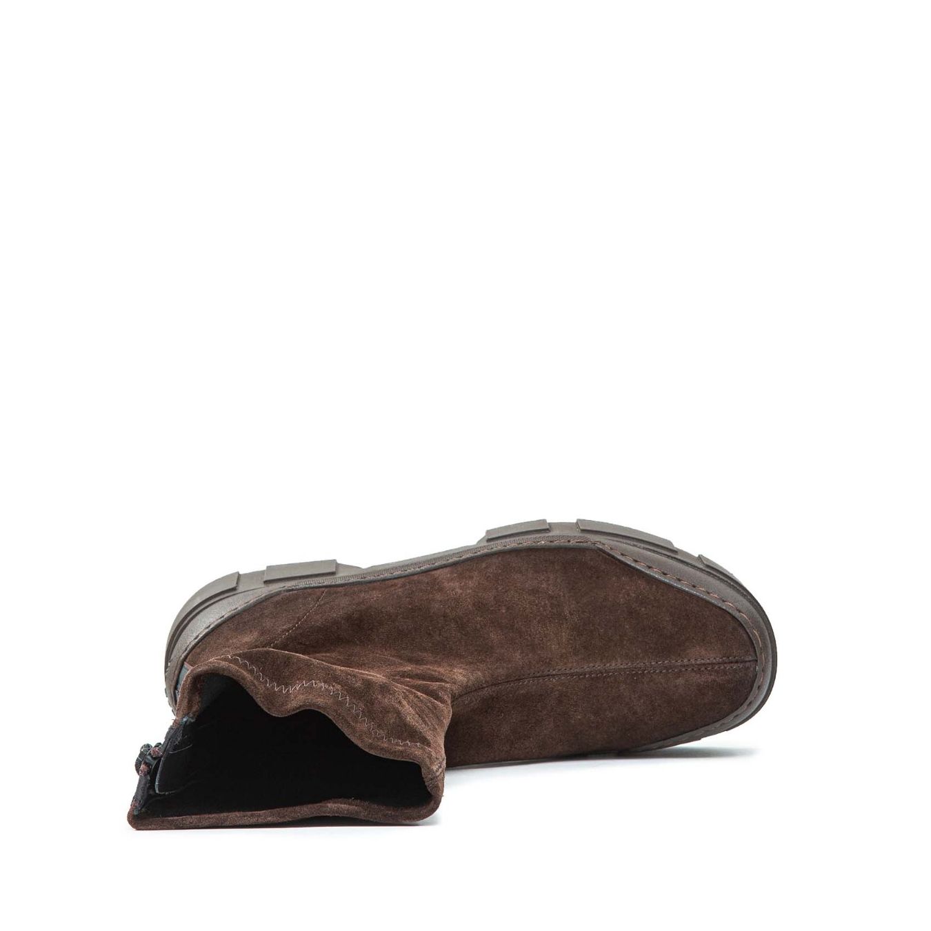 stivaletto in camoscio marrone
