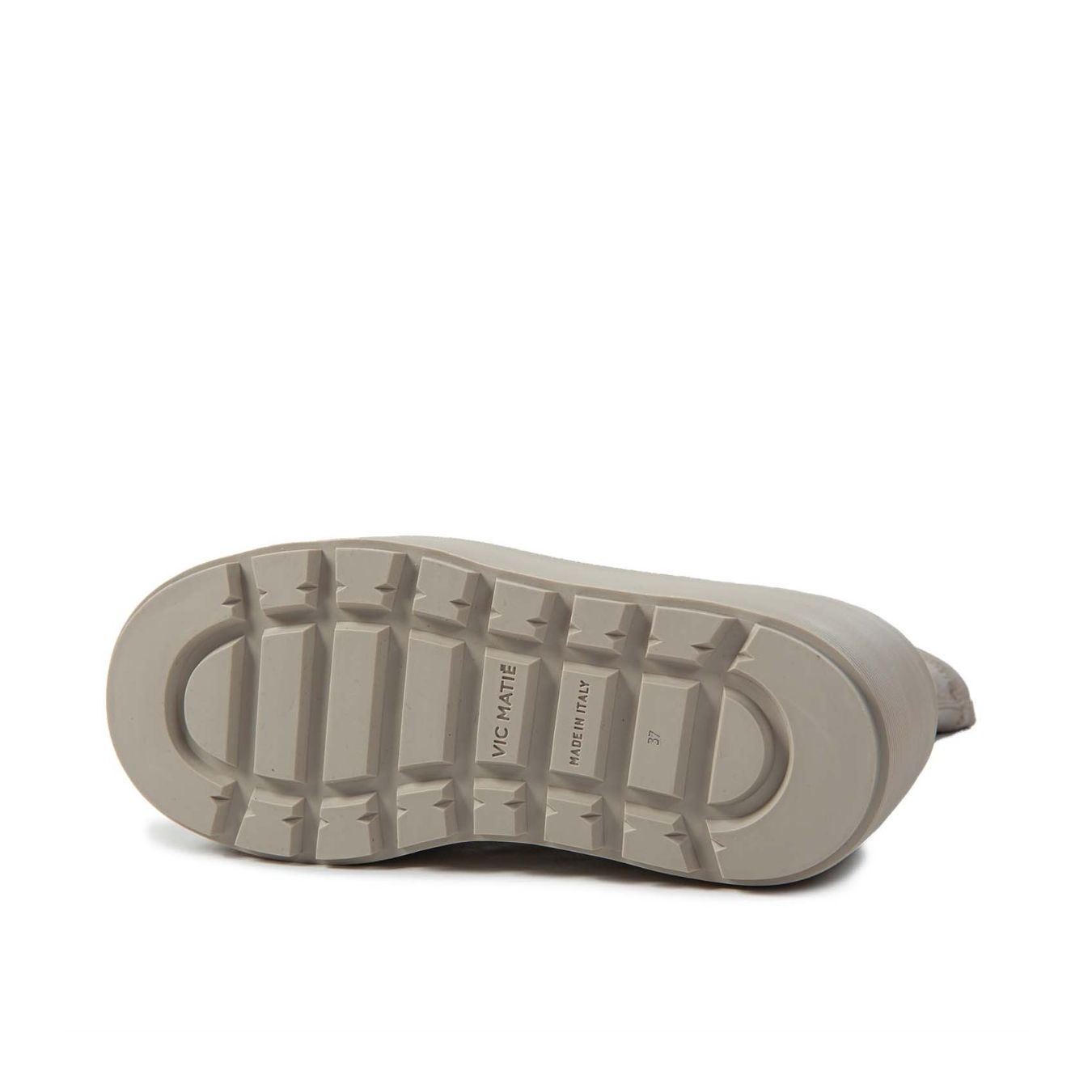 tronchetti con zeppa in pelle grigio desert suola