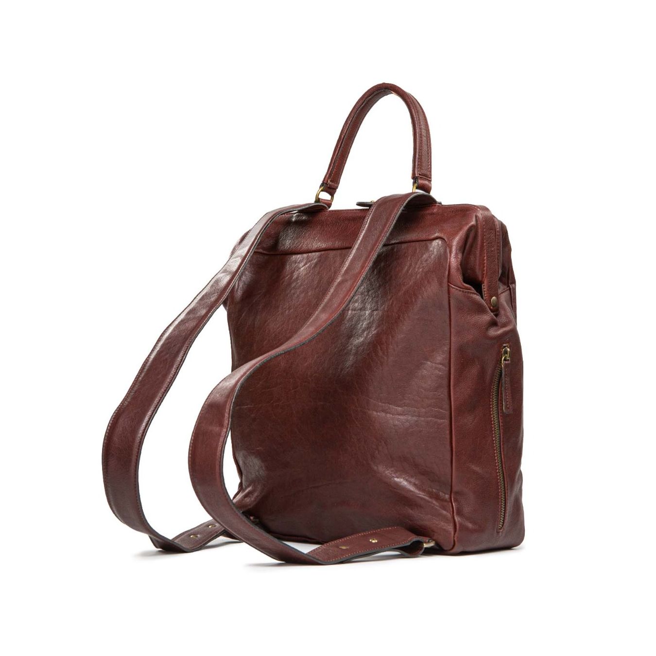 zaino PROFESSORE in pelle marrone