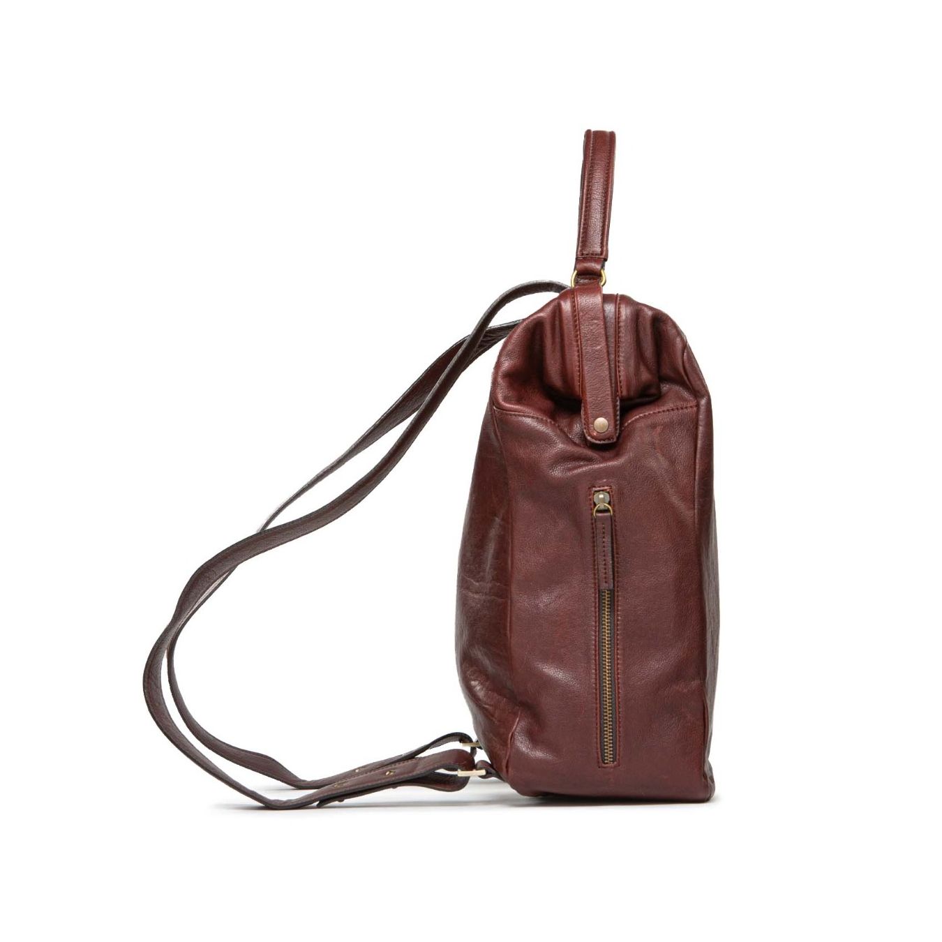 zaino PROFESSORE in pelle marrone