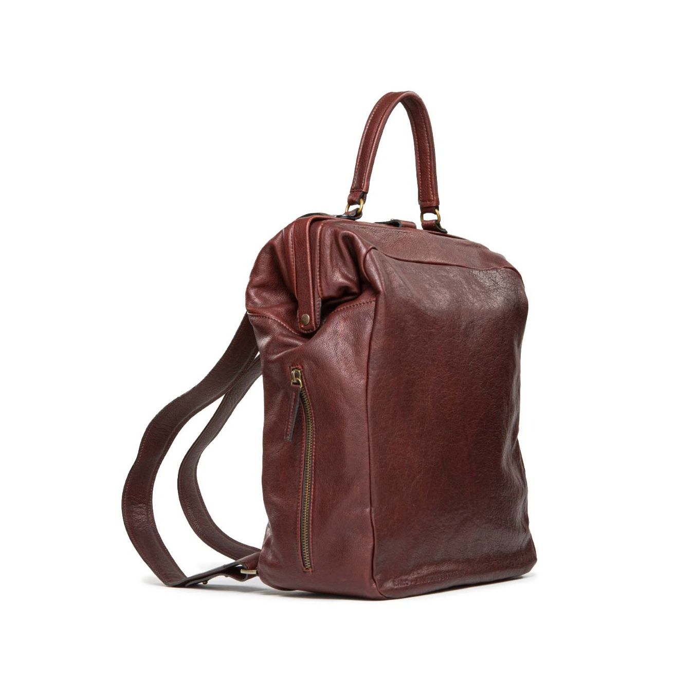 zaino PROFESSORE in pelle marrone