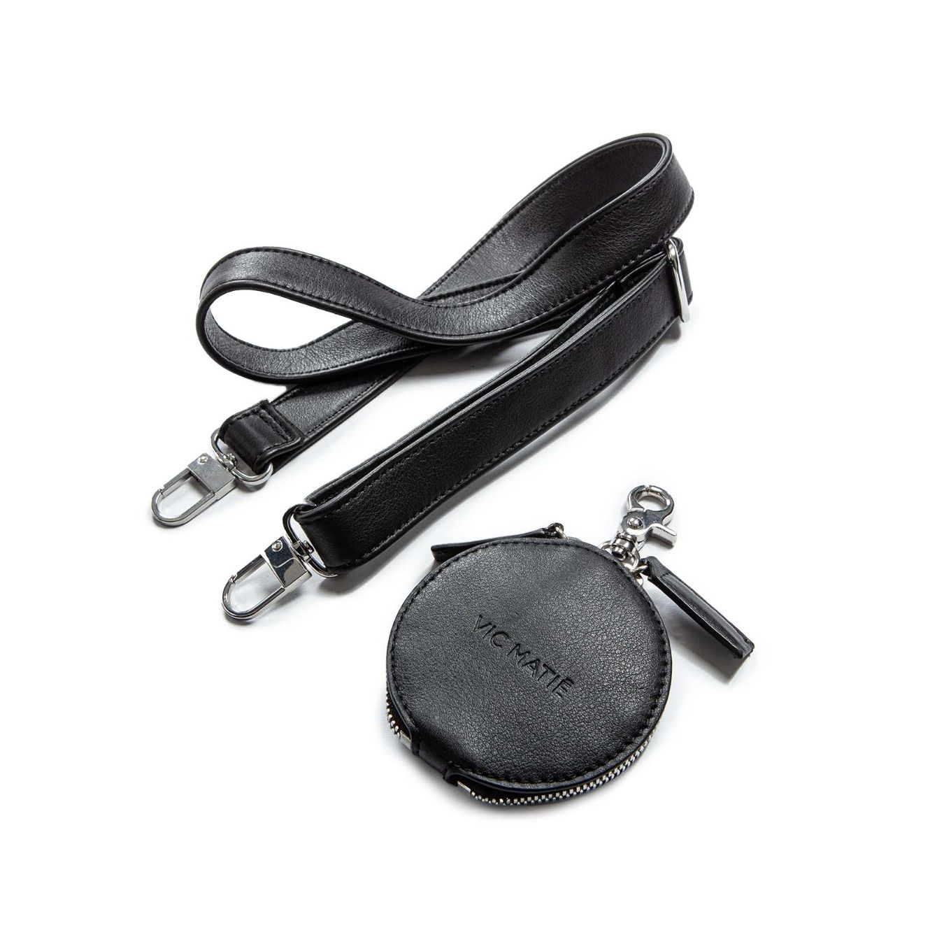 zaino patta in pelle nera accessori