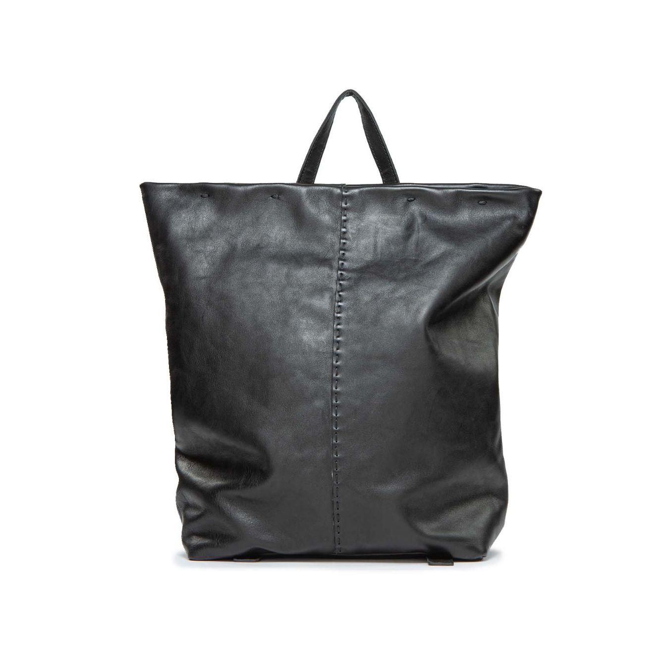 zaino SHIELD in pelle nera 