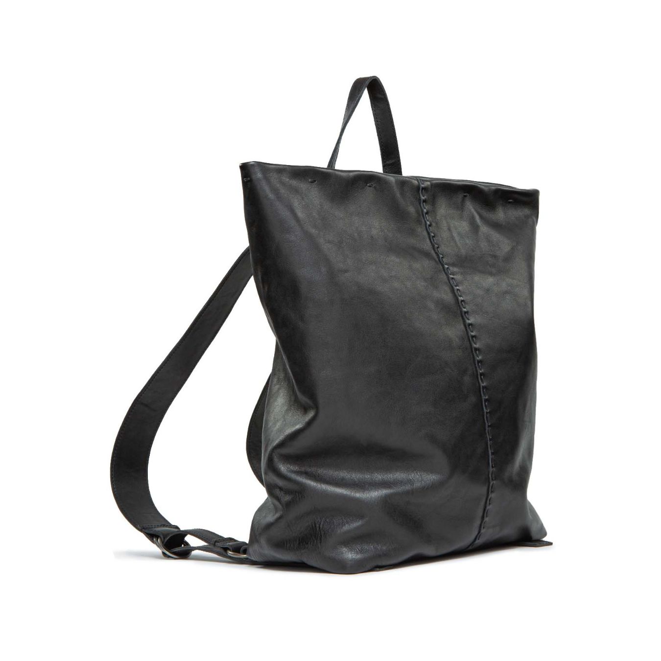 zaino SHIELD in pelle nera 