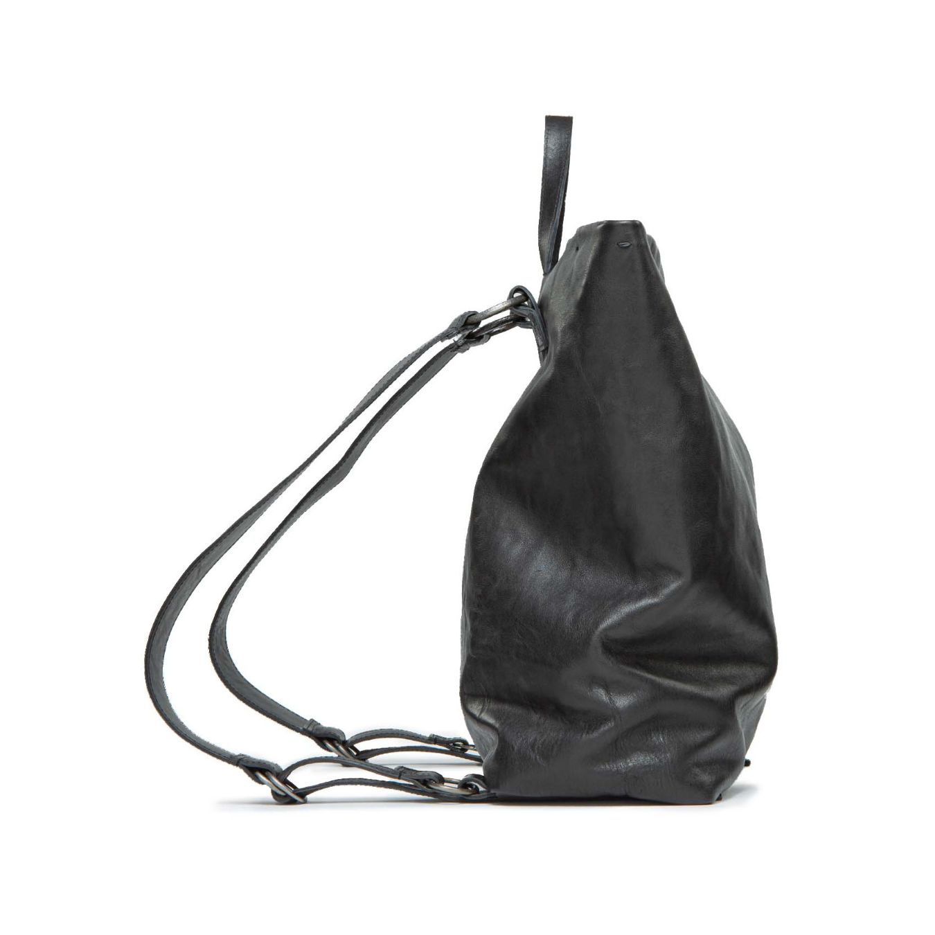 zaino SHIELD in pelle nera 