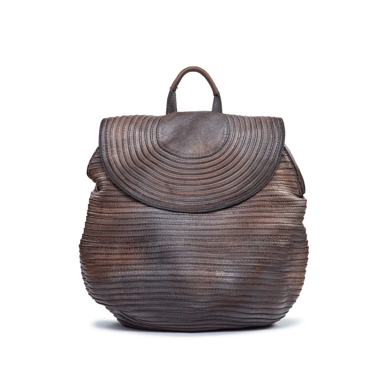zaino in pelle marrone majo