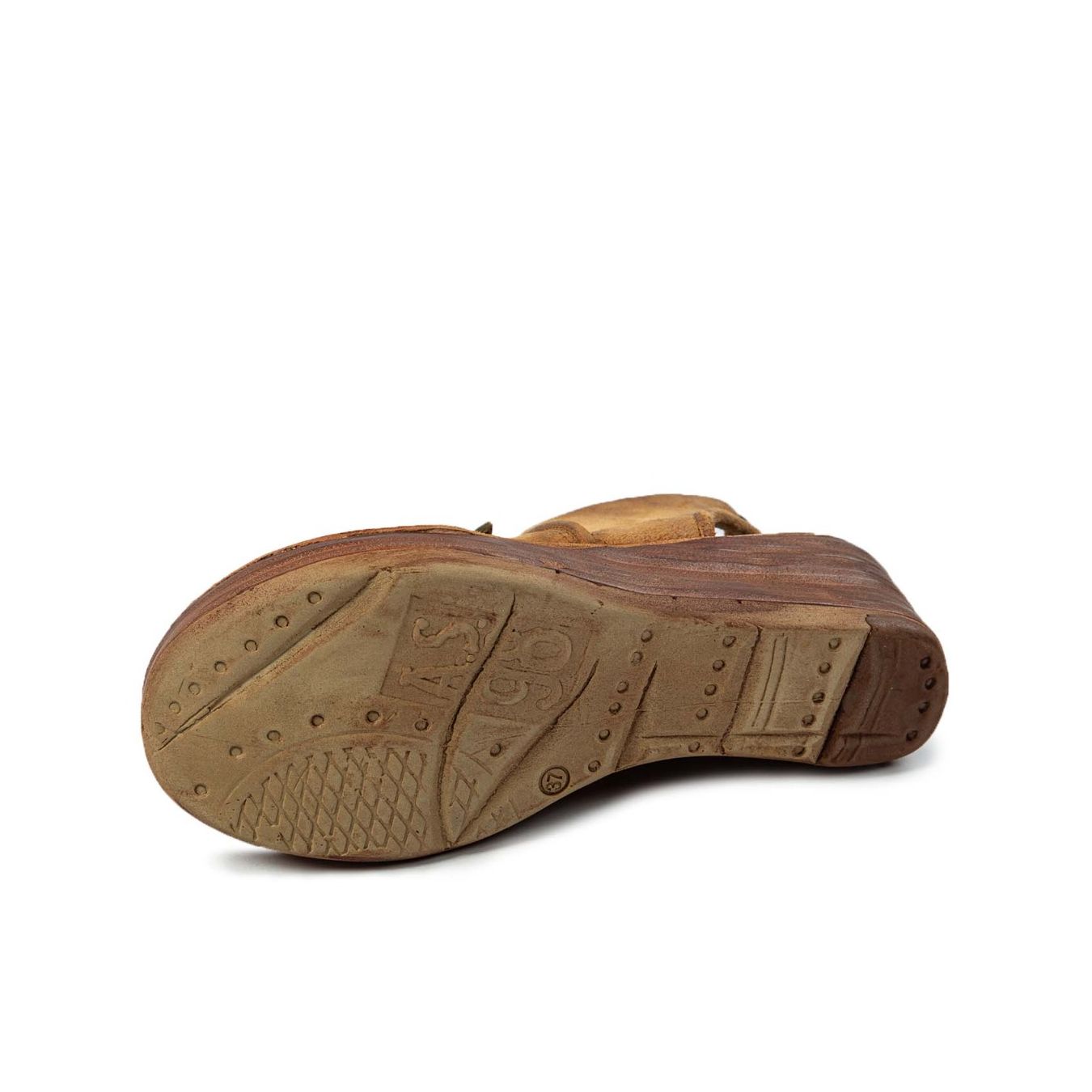 zeppe asimmetriche NOA in pelle cuoio suola