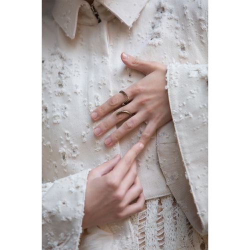 anello doppio in bronzo