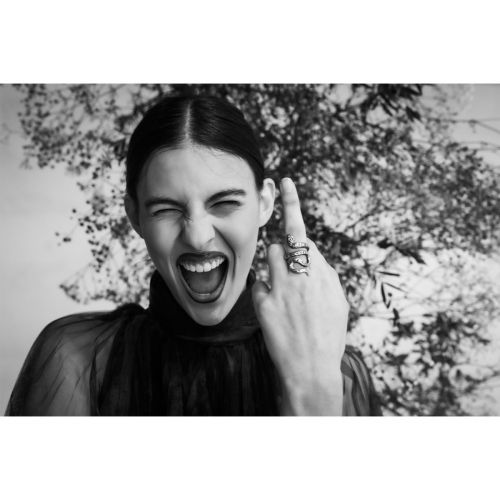 anello con serpente in argento