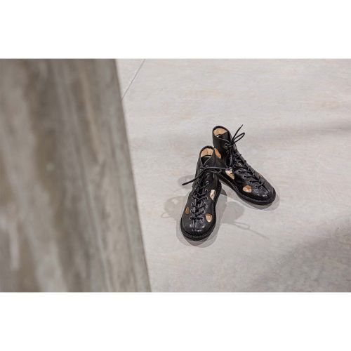 sandali SPOCK in pelle nera