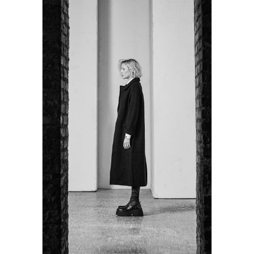 capospalla MADDY in tessuto nero