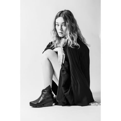 zeppa HOVER in pelle nera