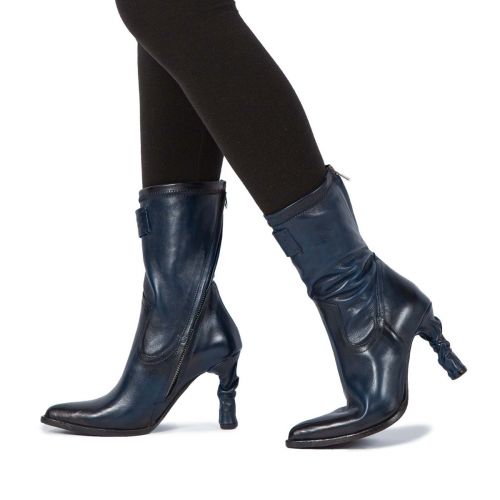 tronchetti FRIDA in pelle blu 