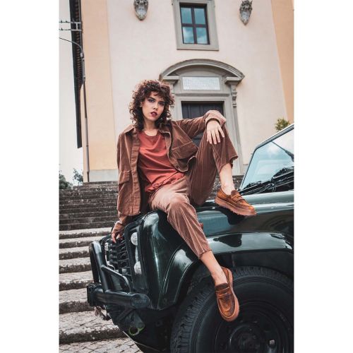 mocassini in pelle cuoio